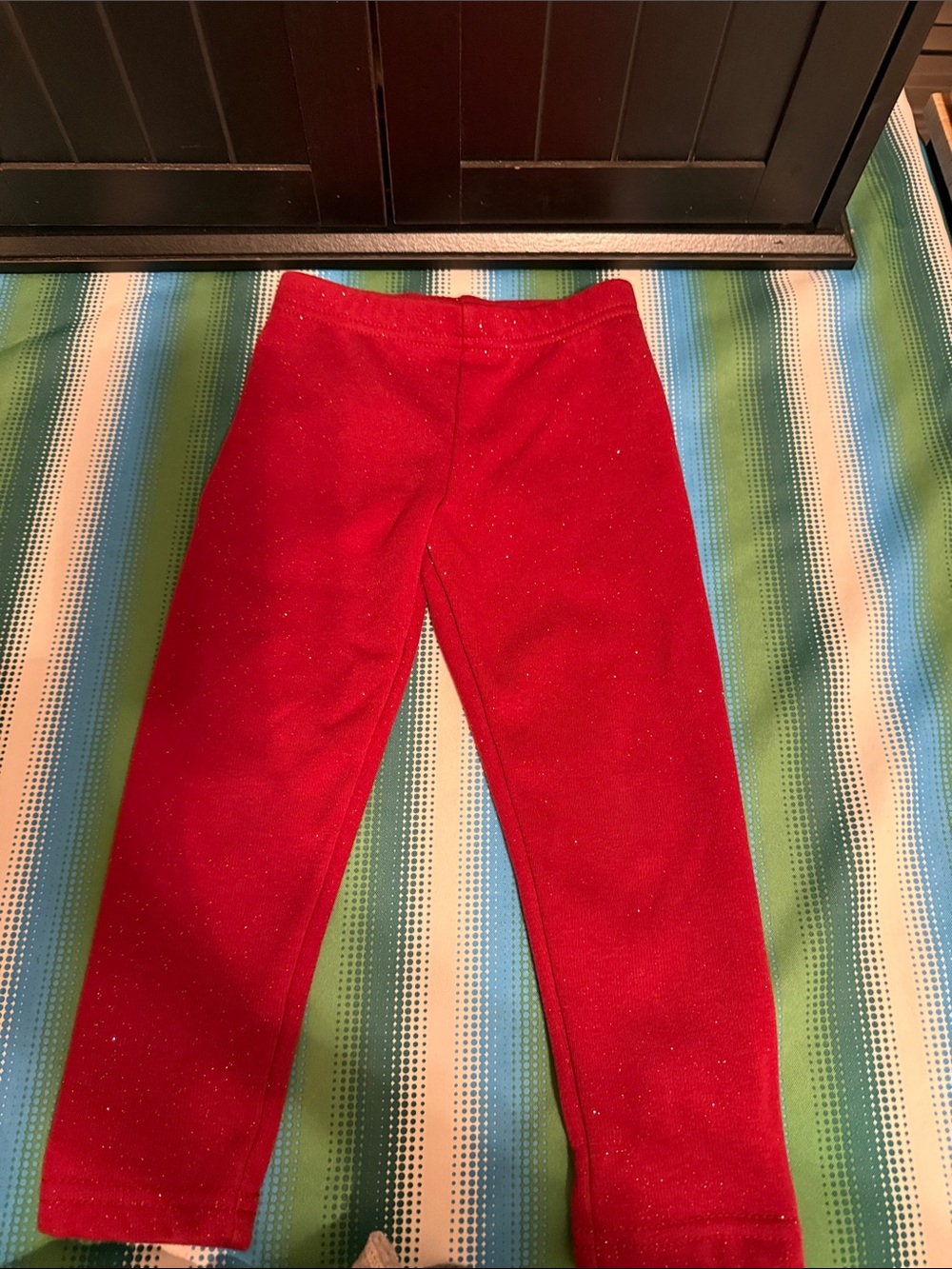 Carter's Red Sparkle Kids Leggings